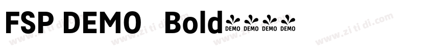 FSP DEMO   Bold字体转换